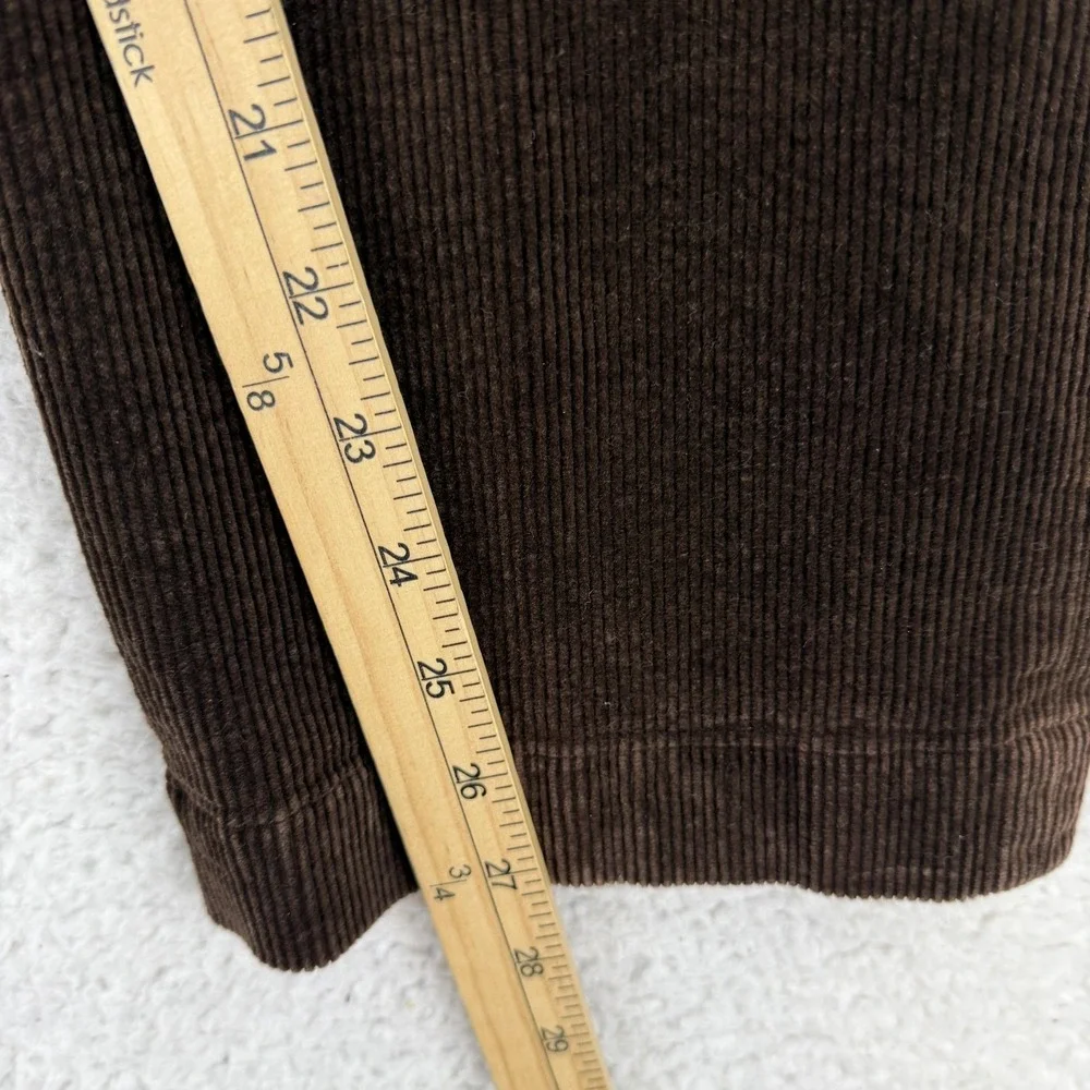 Polo Ralph Lauren Corduroy Chino Pants Mens 35x27 Brown Classic Fit Altered Hem